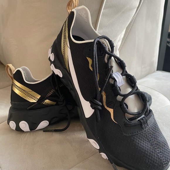 Nike React Element 55 black and gold - Picture 2 of 5